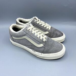 VANS Old Skool Shoes Classics Gray Suede Skater Shoes Men's Size 5 Wmns Size 6.5
